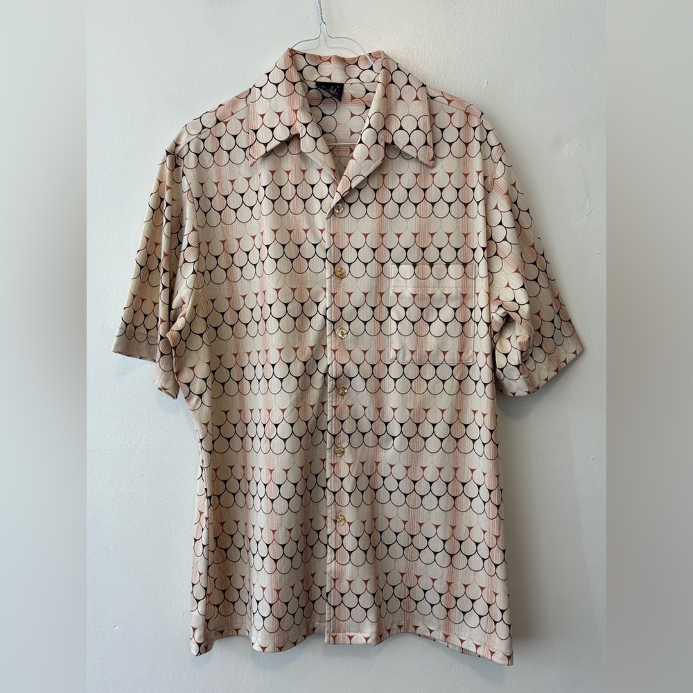 Vintage Joel Cal Made men’s short sleeve button front shirt large chest pocket